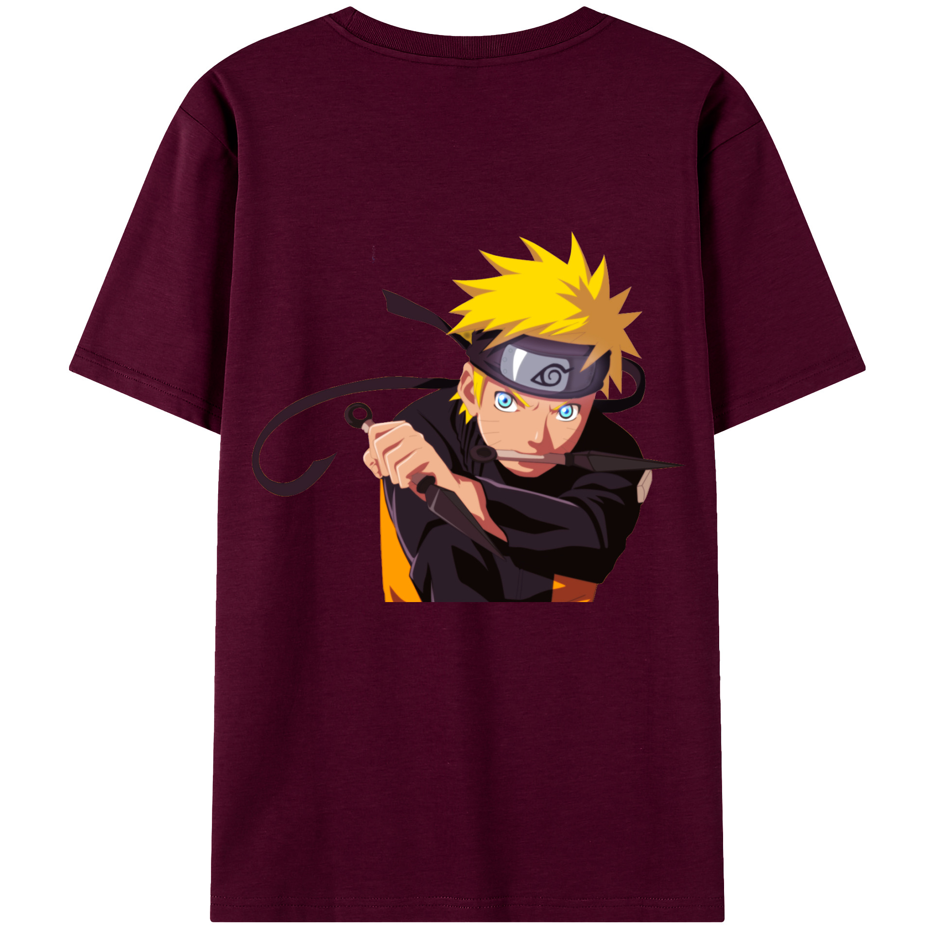 （画像用） NARUTO -ナルト- うずまき ナルト Uzumaki Naruto レディース半袖Tシャツ(バックプリント)